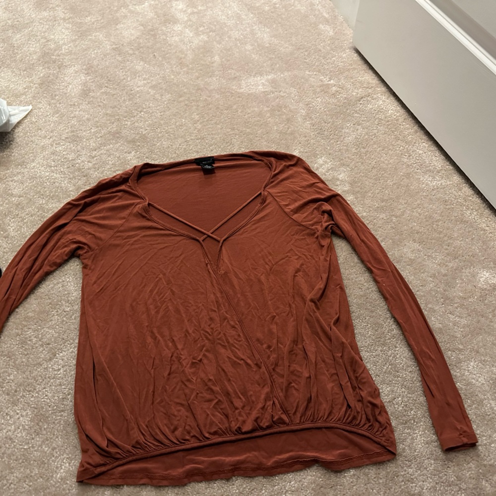 Unique open front long sleeve